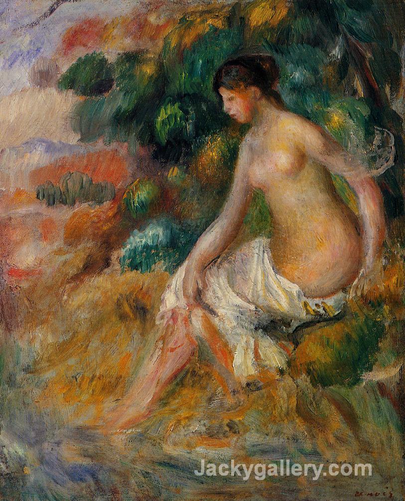 Nude in the Greenery by Pierre Auguste Renoir paintings reproduction